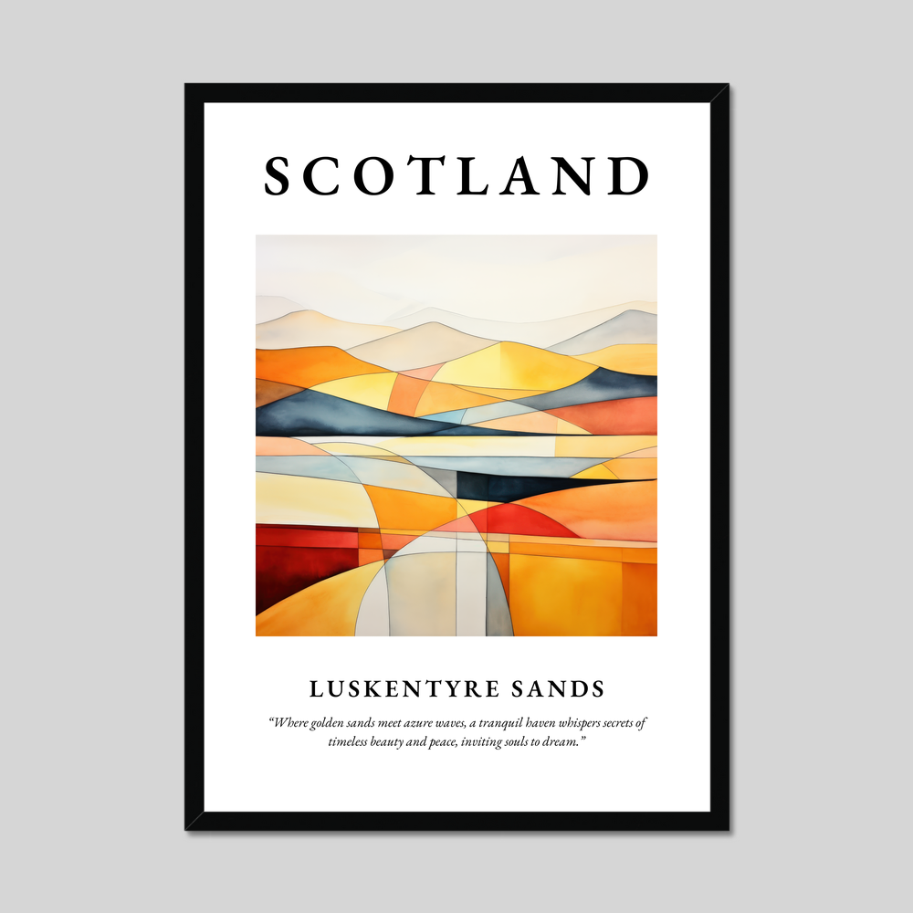 Poster of Luskentyre Sands, Scotland.