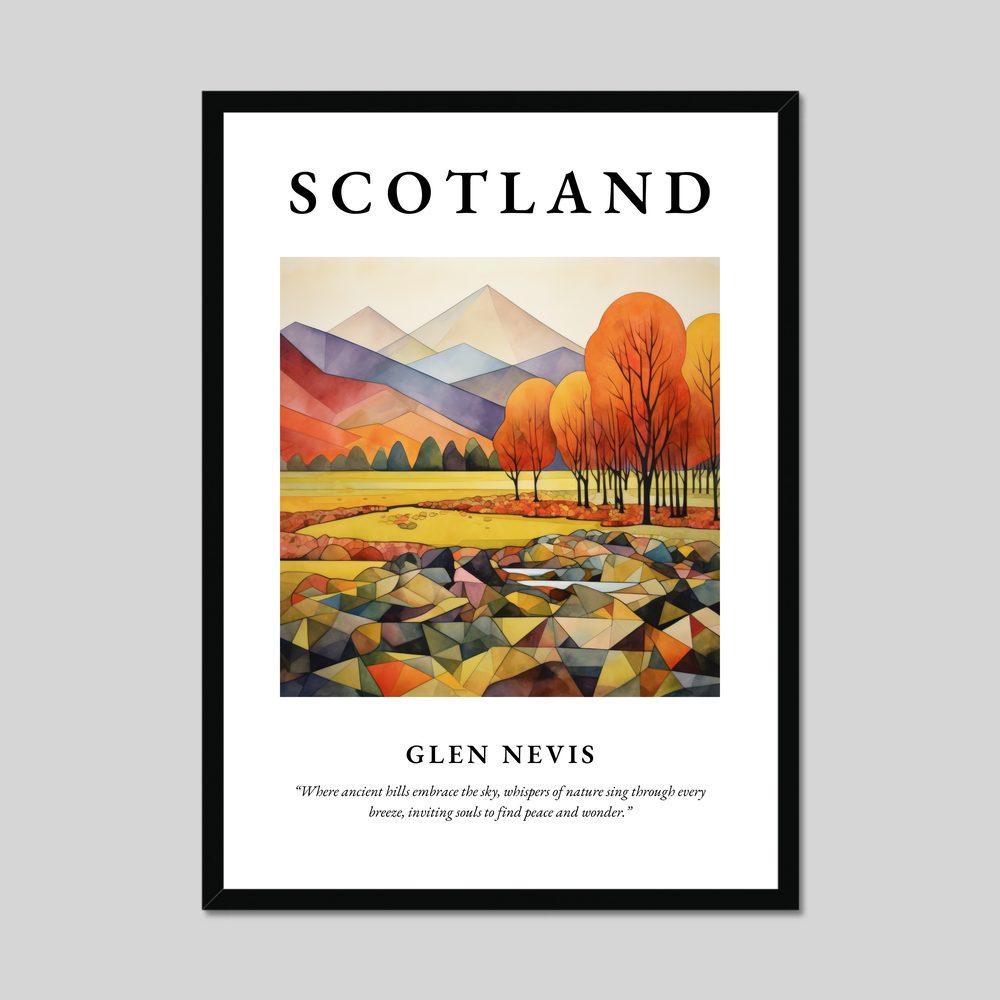 Poster of Glen Nevis, Scotland.