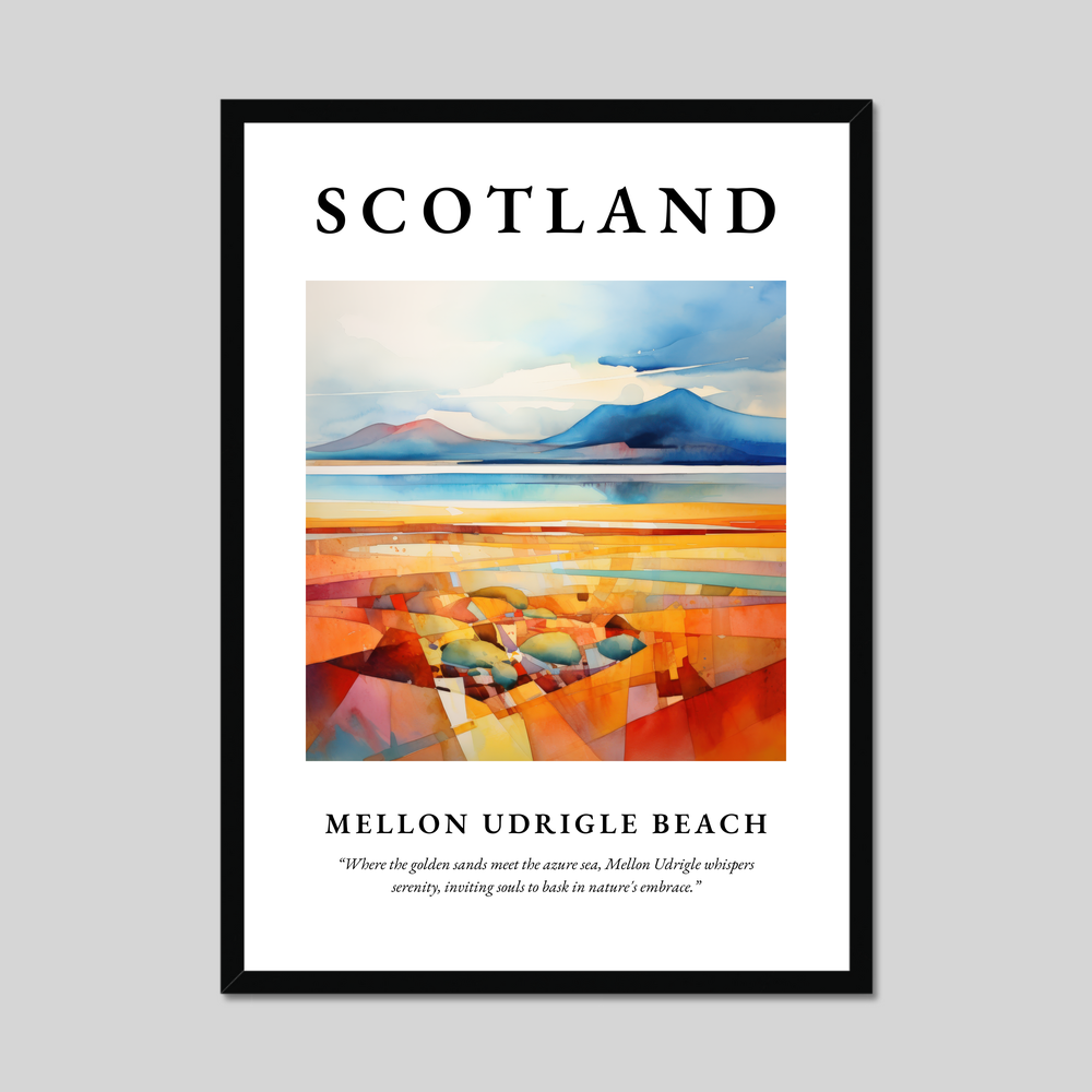 Poster of Mellon Udrigle Beach, Scotland.