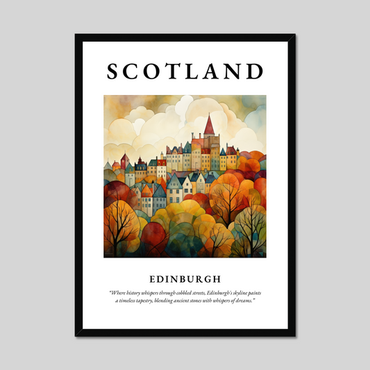 Poster of Edinburgh, Scotland.