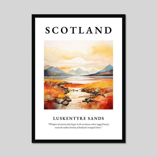 Poster of Luskentyre Sands, Scotland.