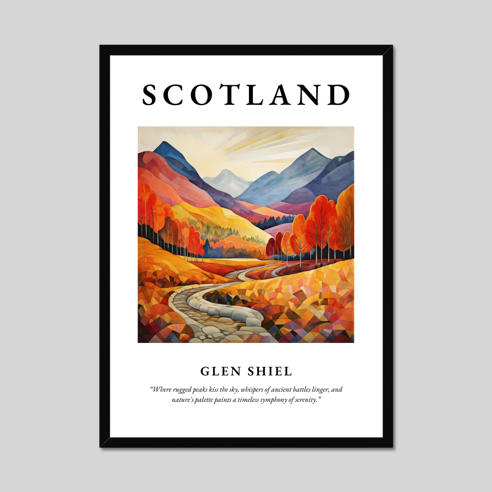 Poster of Glen Shiel, Scotland.