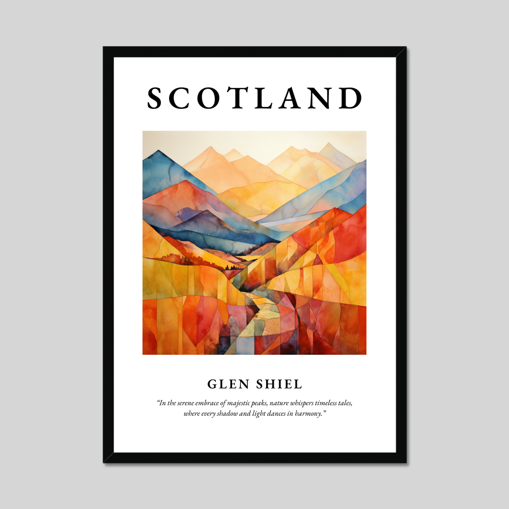 Poster of Glen Shiel, Scotland.