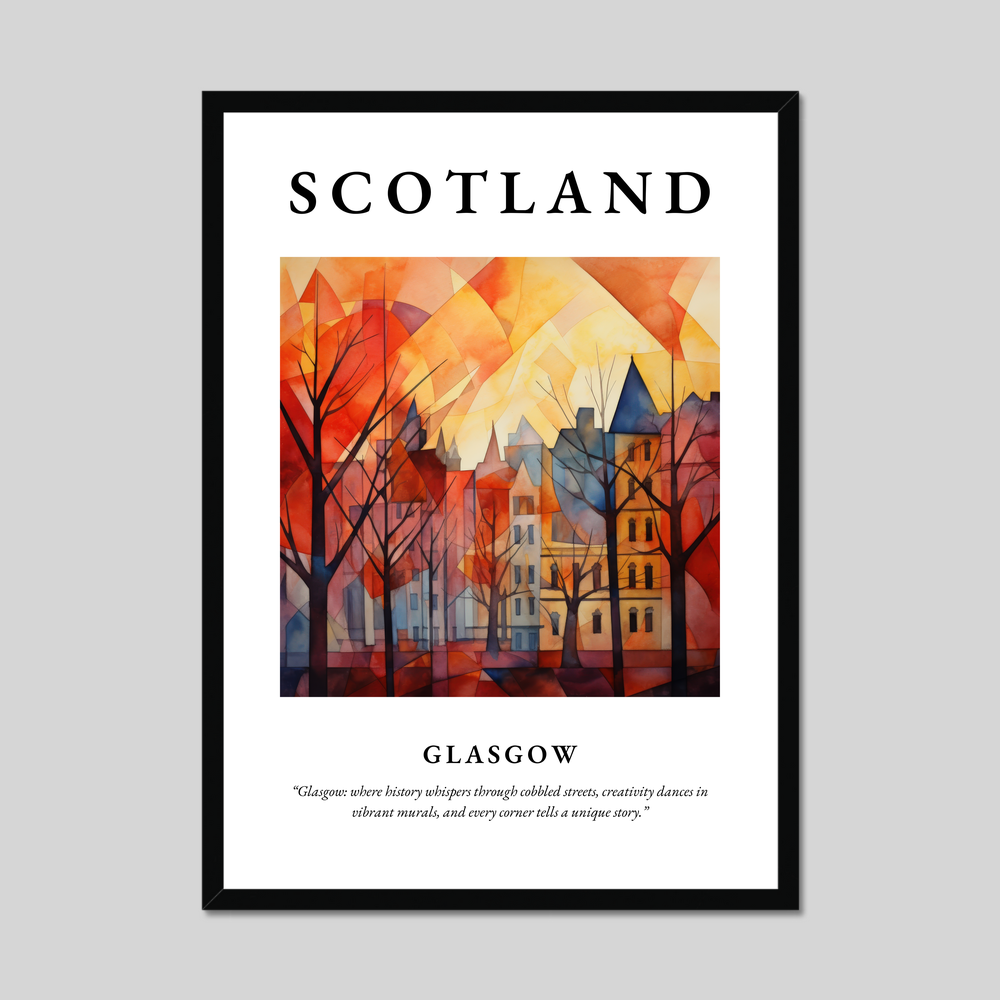 Poster of Glasgow, Scotland.