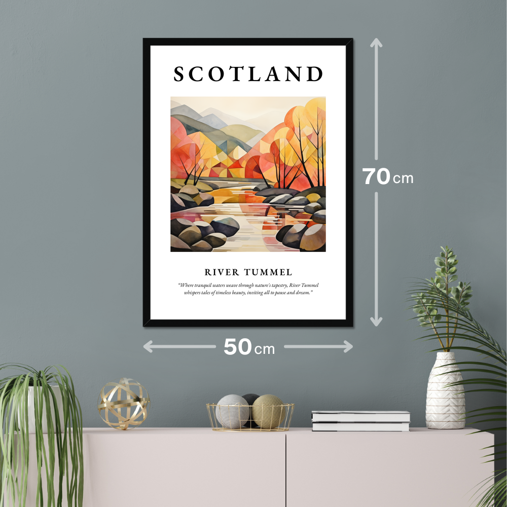 Poster of River Tummel hanging on a wall