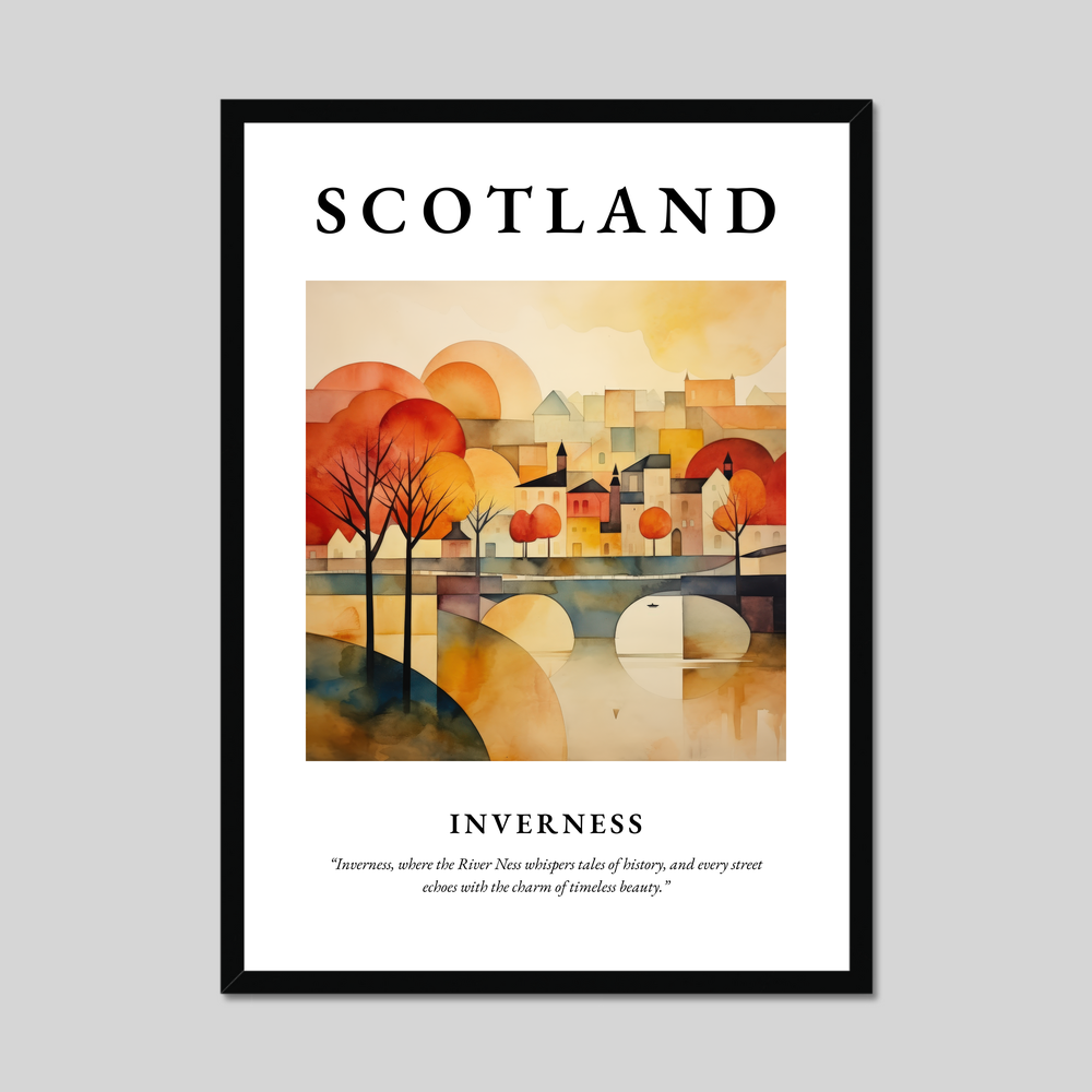 Poster of Inverness, Scotland.