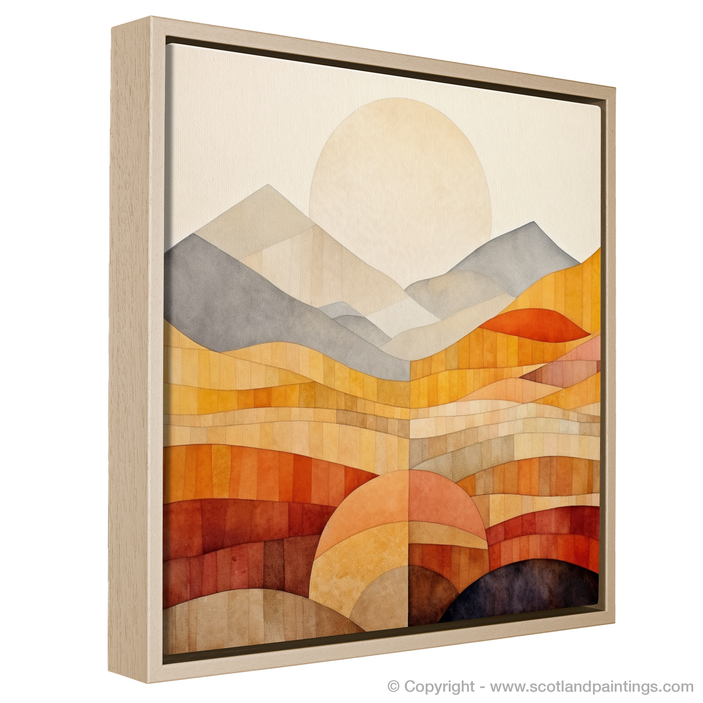 Aonach Beag Essence: Geometric Elegance in Minimalist Art