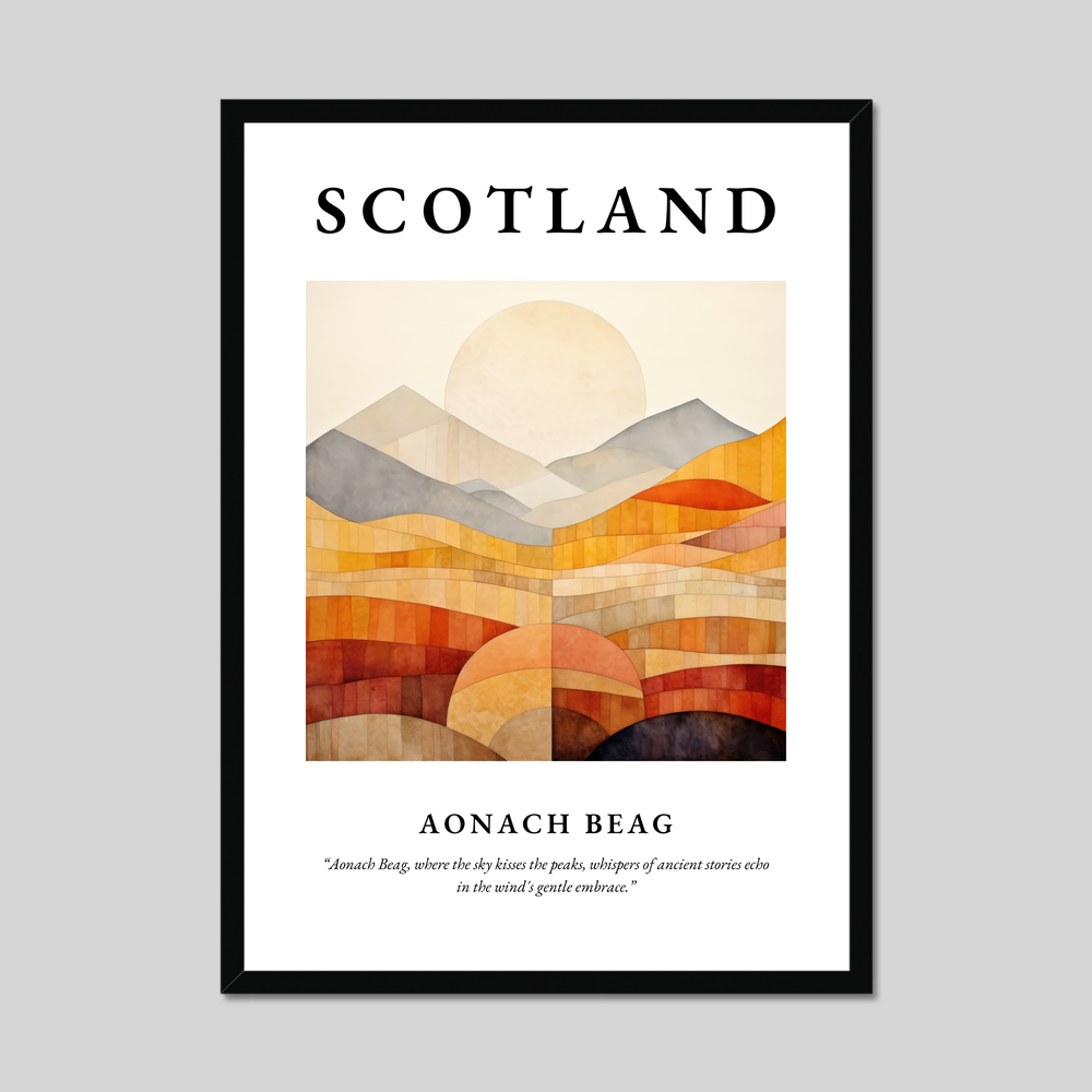 Poster of Aonach Beag, Scotland.