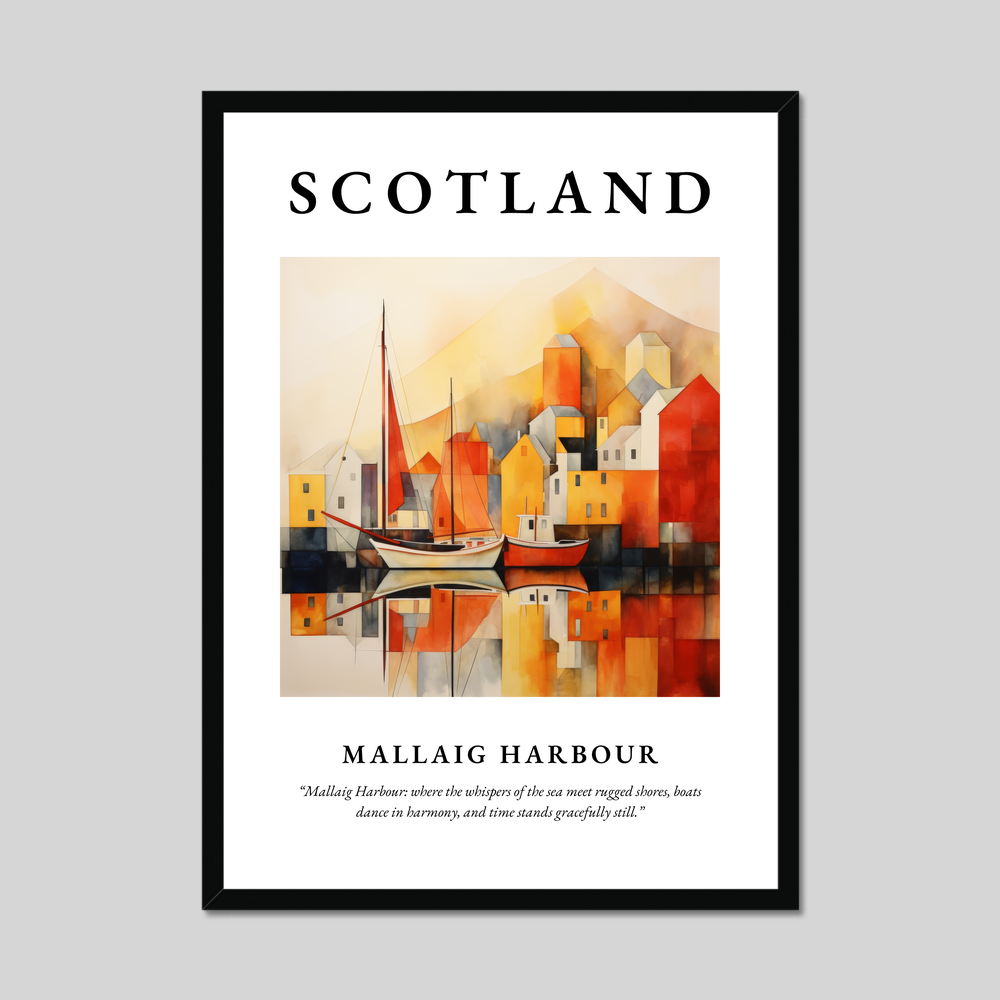 Poster of Mallaig Harbour, Scotland.