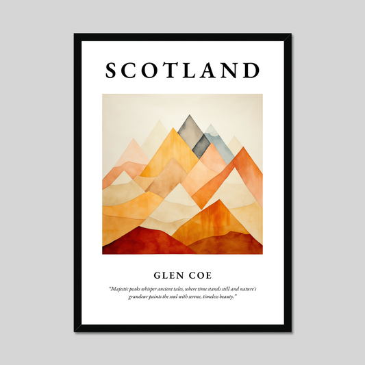 Poster of Glen Coe, Scotland.