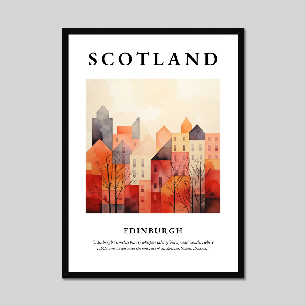 Poster of Edinburgh, Scotland.