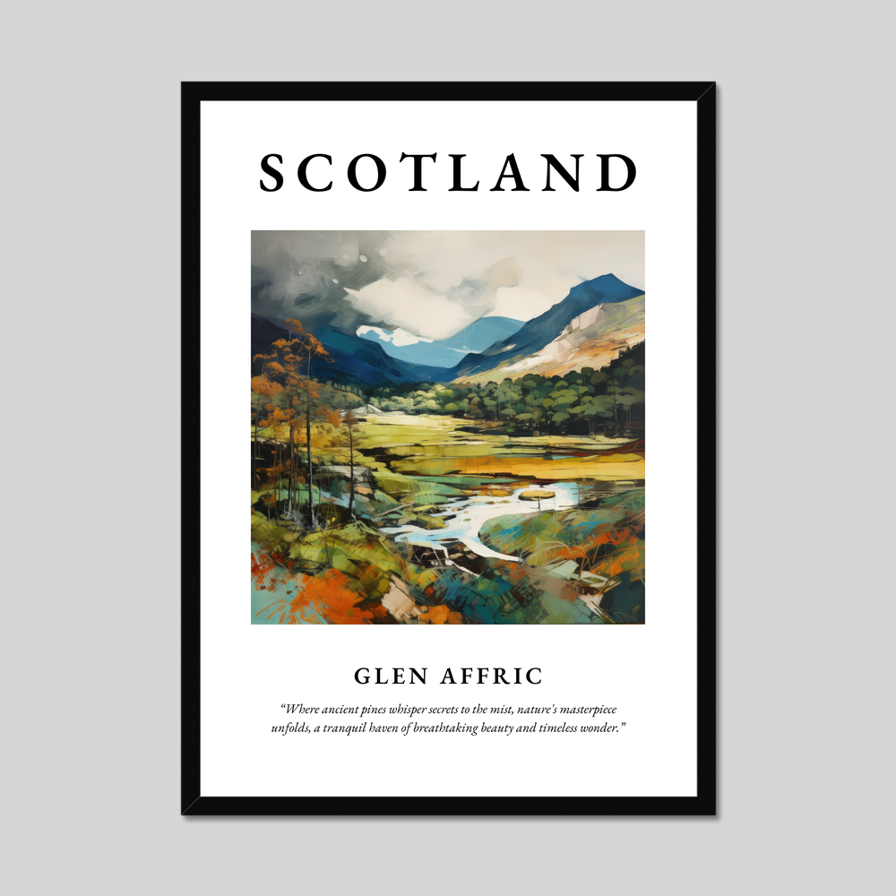 Poster of Glen Affric, Scotland.