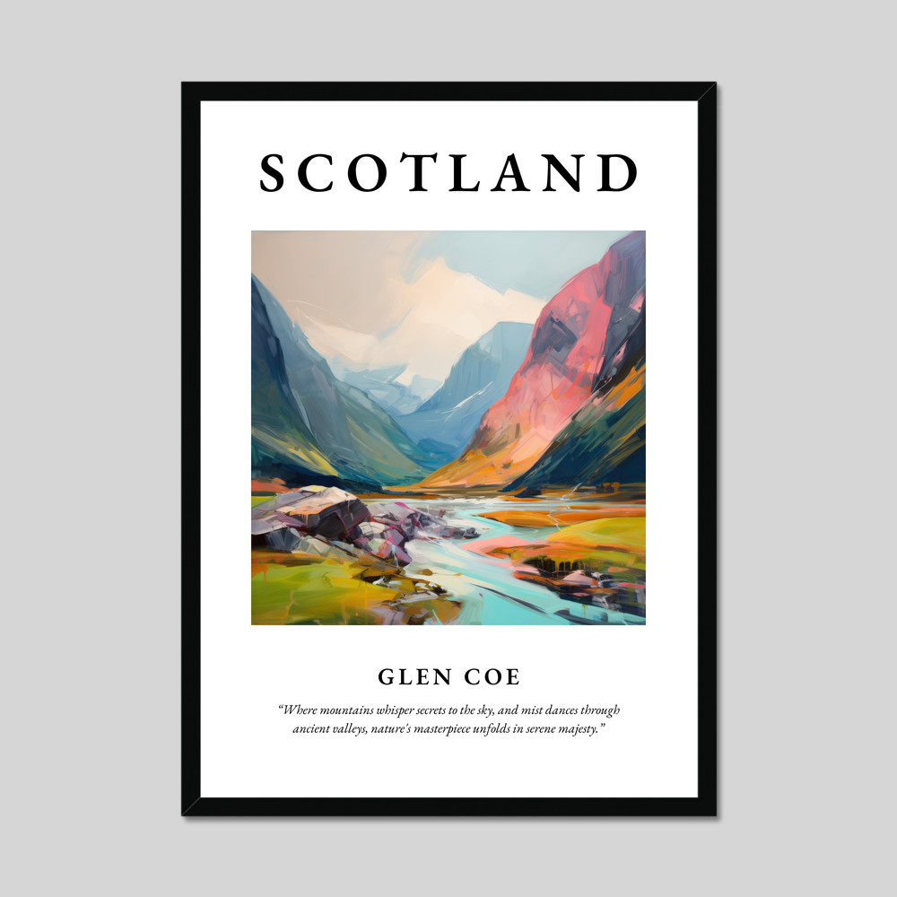 Poster of Glen Coe, Scotland.