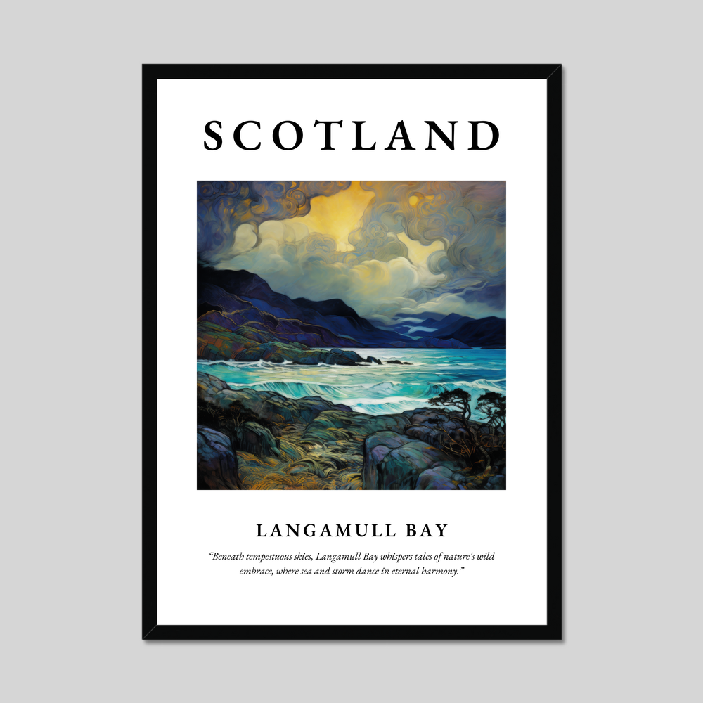 Poster of Langamull Bay, Scotland.