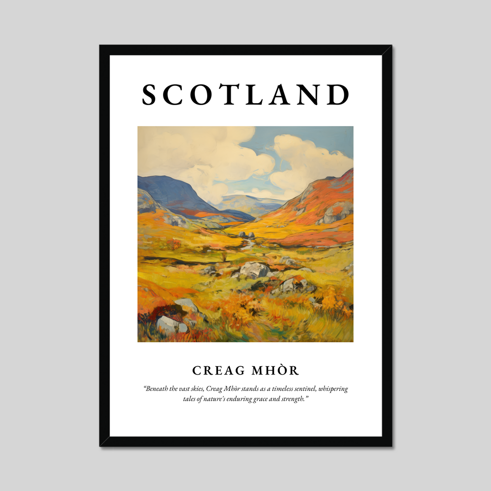 Poster of Creag Mhòr, Scotland.