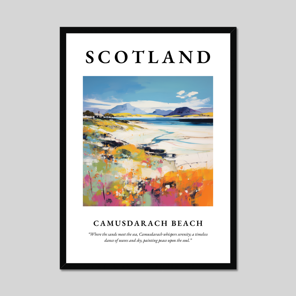 Poster of Camusdarach Beach, Scotland.