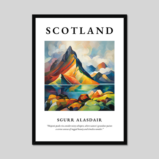 Poster of Sgurr Alasdair, Scotland.