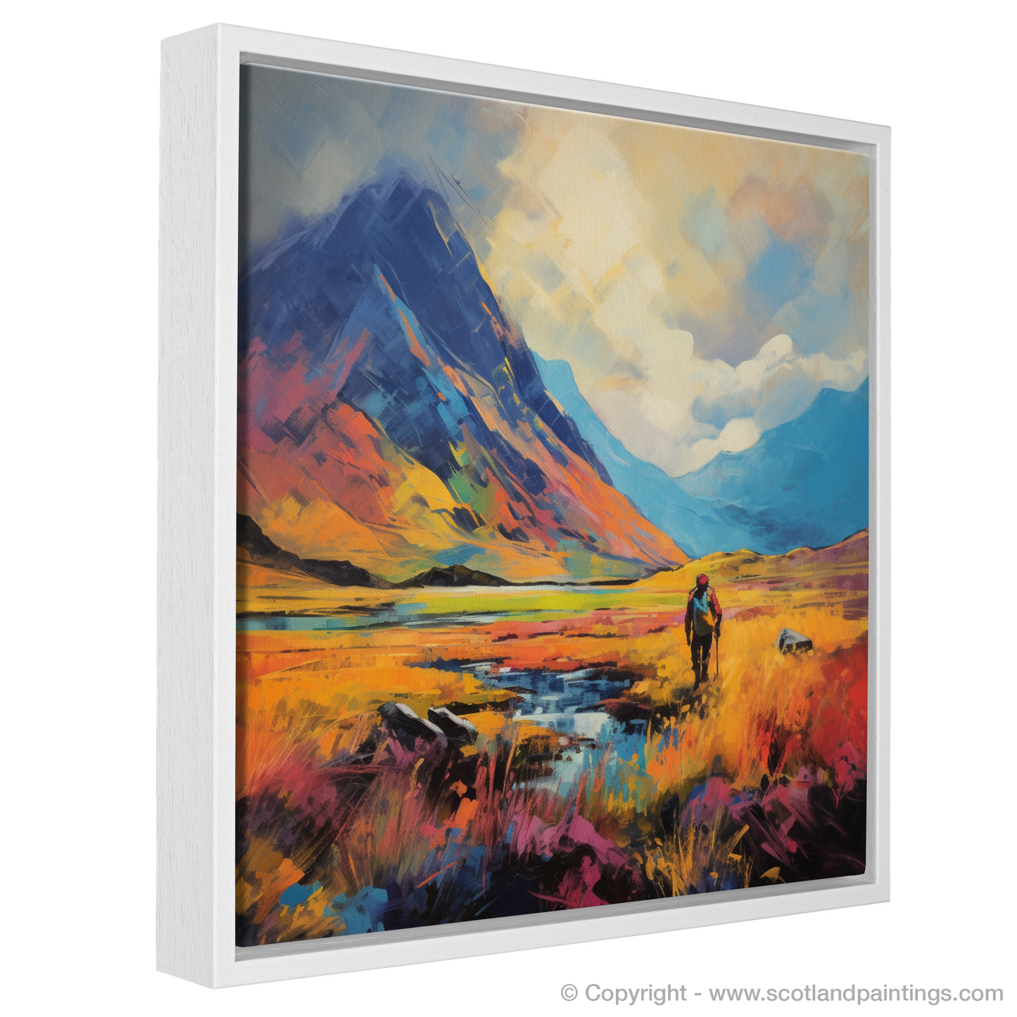 Fauvist Hiker in the Heart of Glencoe