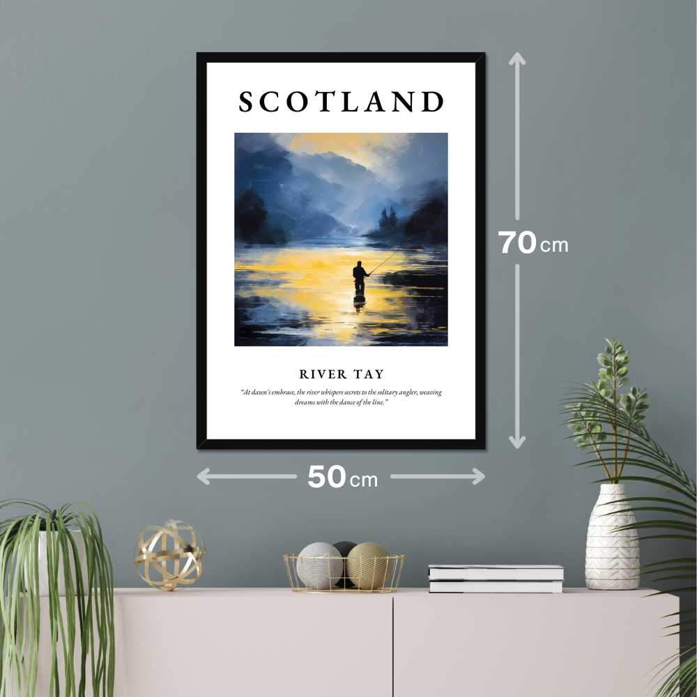 Poster of River Tay hanging on a wall