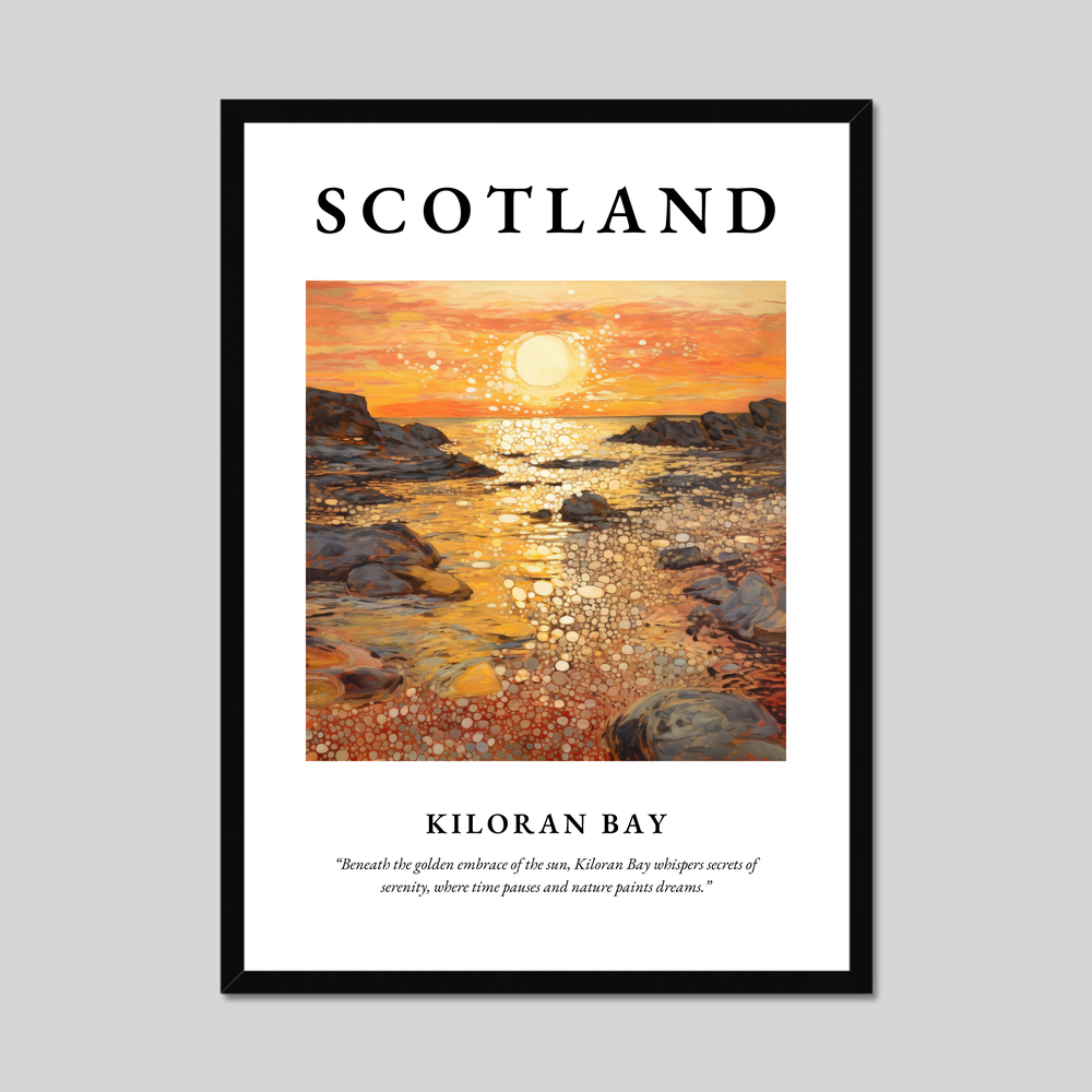 Poster of Kiloran Bay, Scotland.