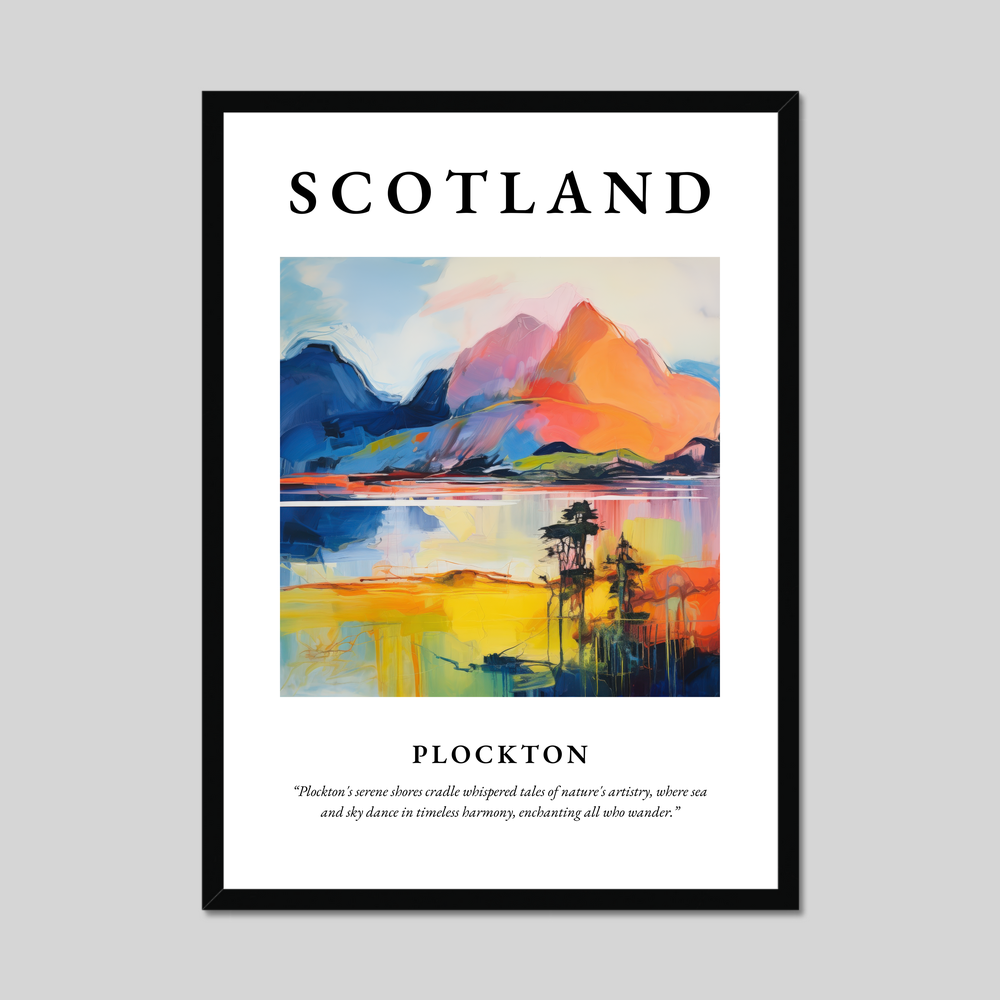 Poster of Plockton, Scotland.