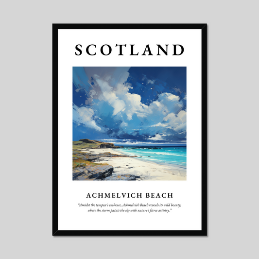 Poster of Achmelvich Beach, Scotland.