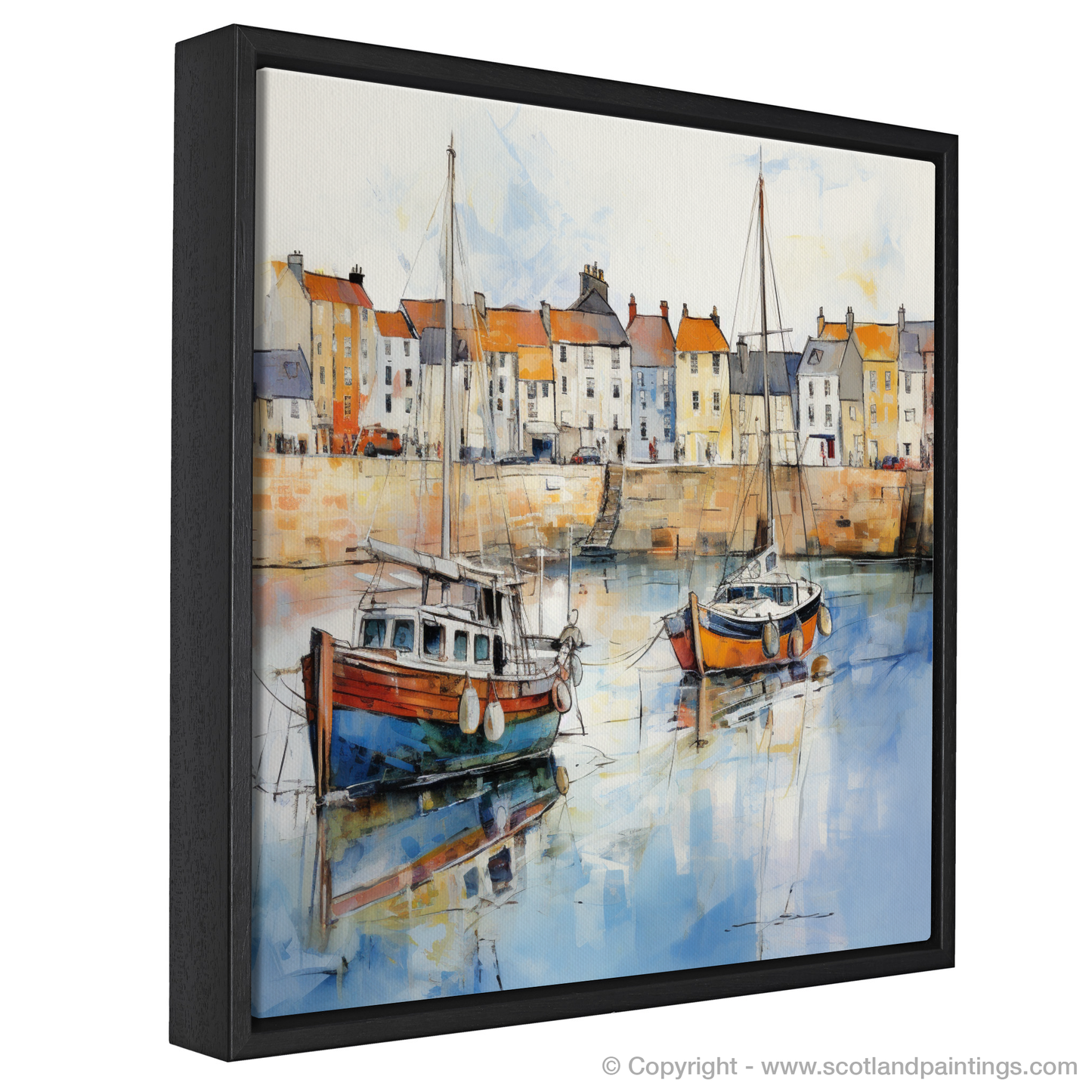 Anstruther's Dreamy Waterfront: An Impressionist Tribute