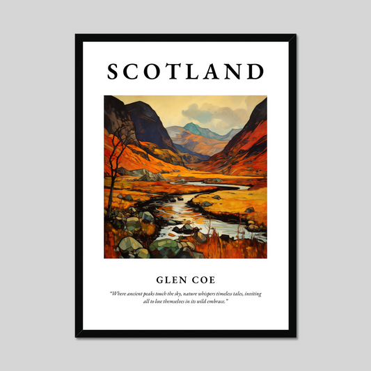 Poster of Glen Coe, Scotland.