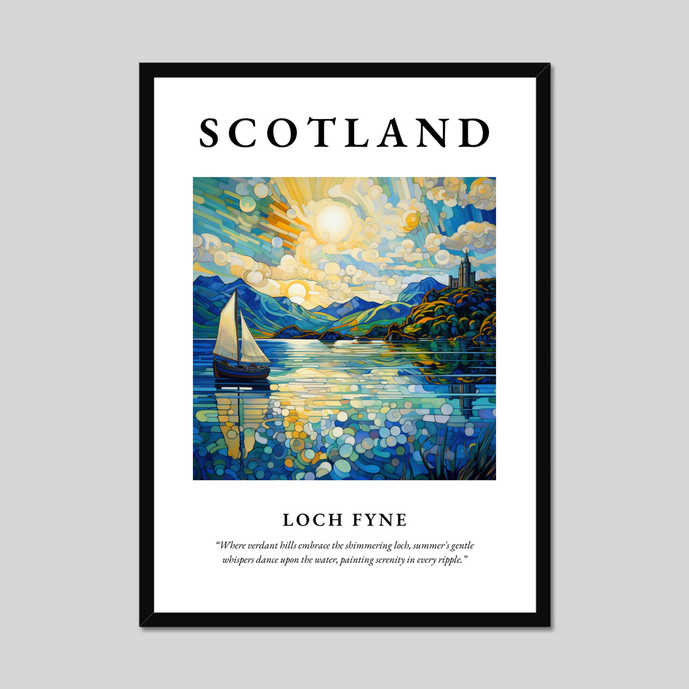 Poster of Loch Fyne, Scotland.