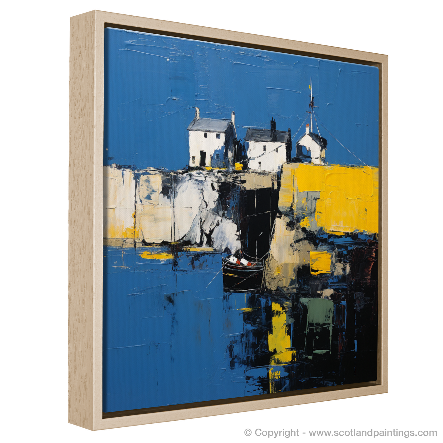 Portsoy Harbour Dreams: An Abstract Impressionist Voyage