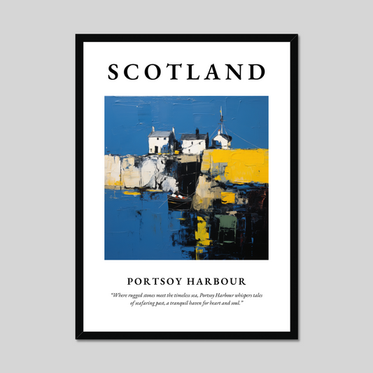 Poster of Portsoy Harbour, Scotland.