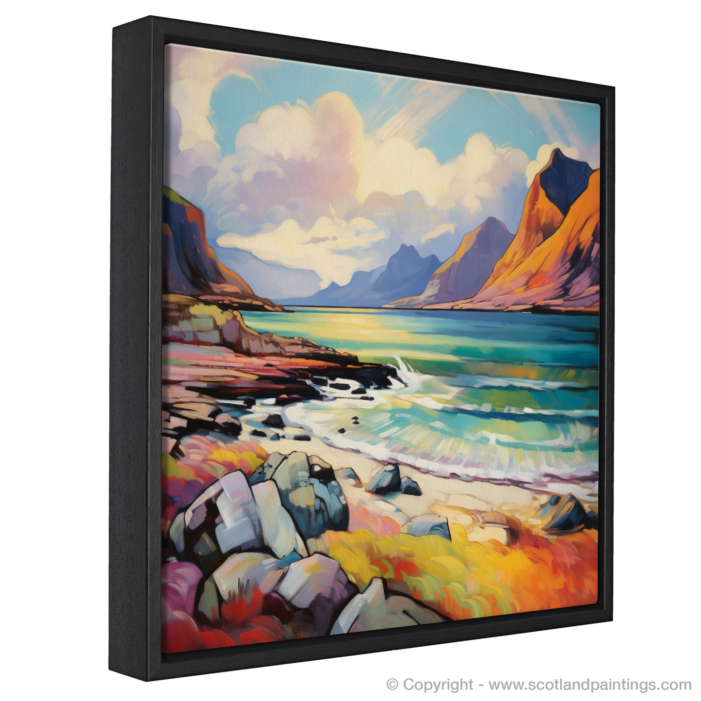 Explosive Hues of Elgol Bay: A Fauvist Impression