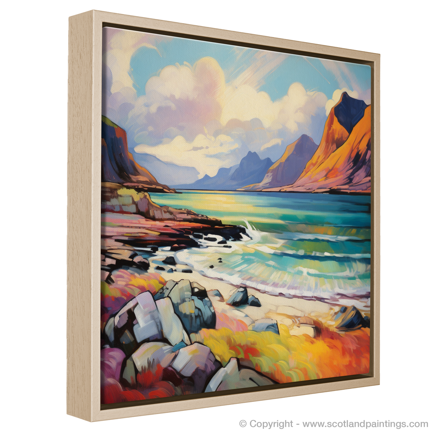 Explosive Hues of Elgol Bay: A Fauvist Impression