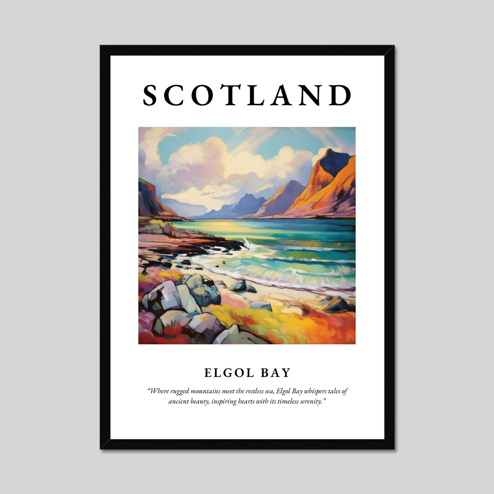 Poster of Elgol Bay, Scotland.