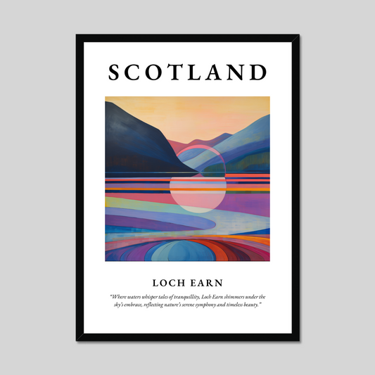 Poster of Loch Earn, Scotland.