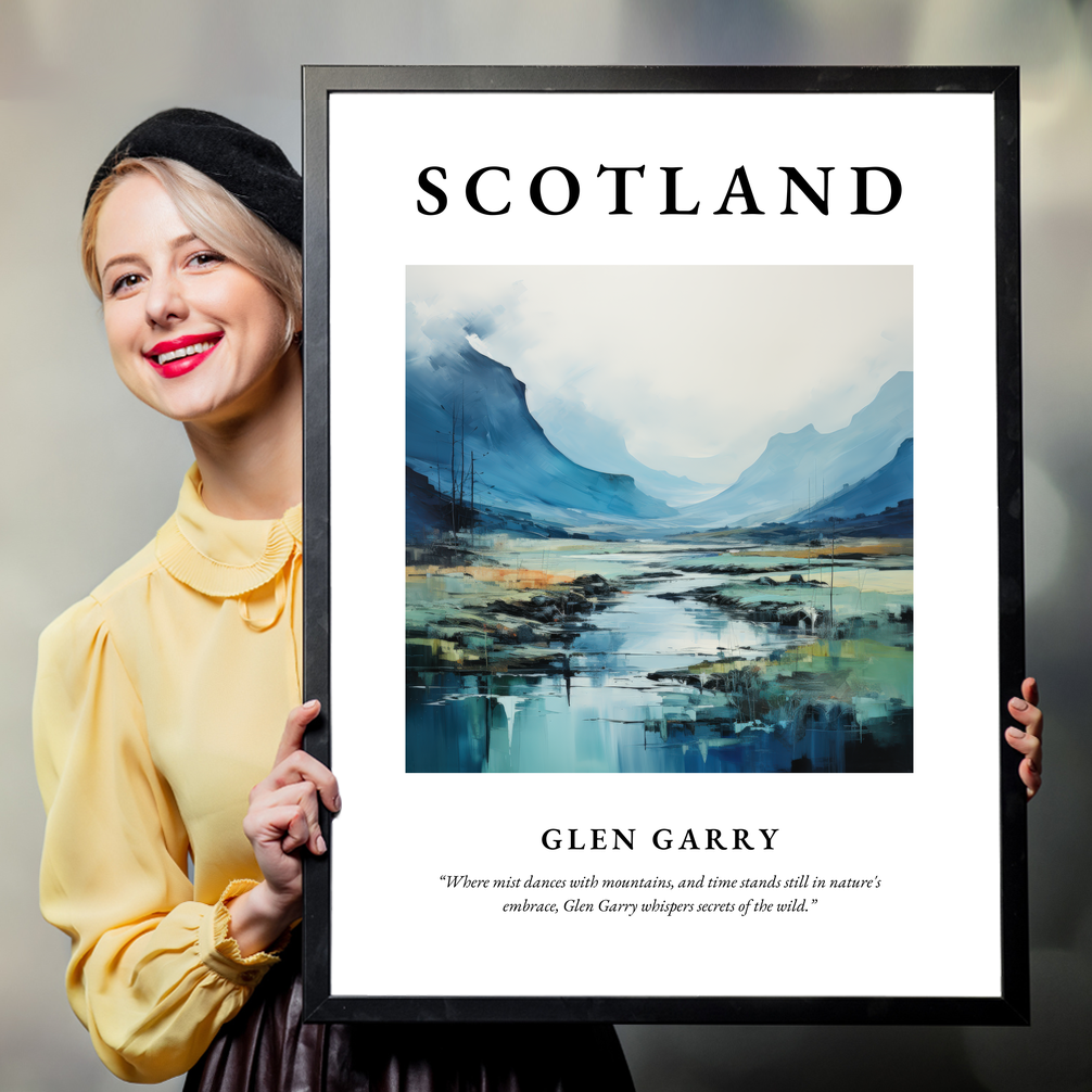 Person holding a poster of Glen Garry