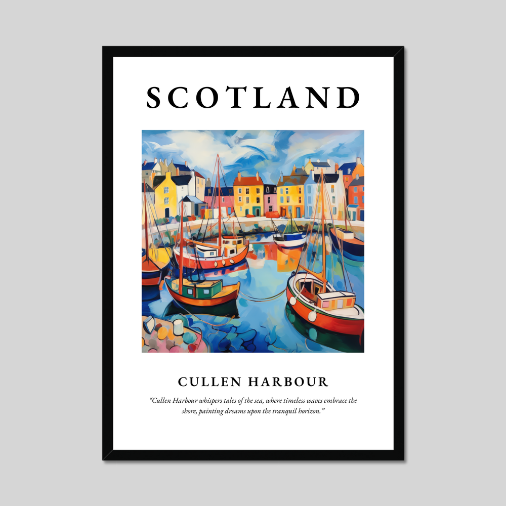 Poster of Cullen Harbour, Scotland.