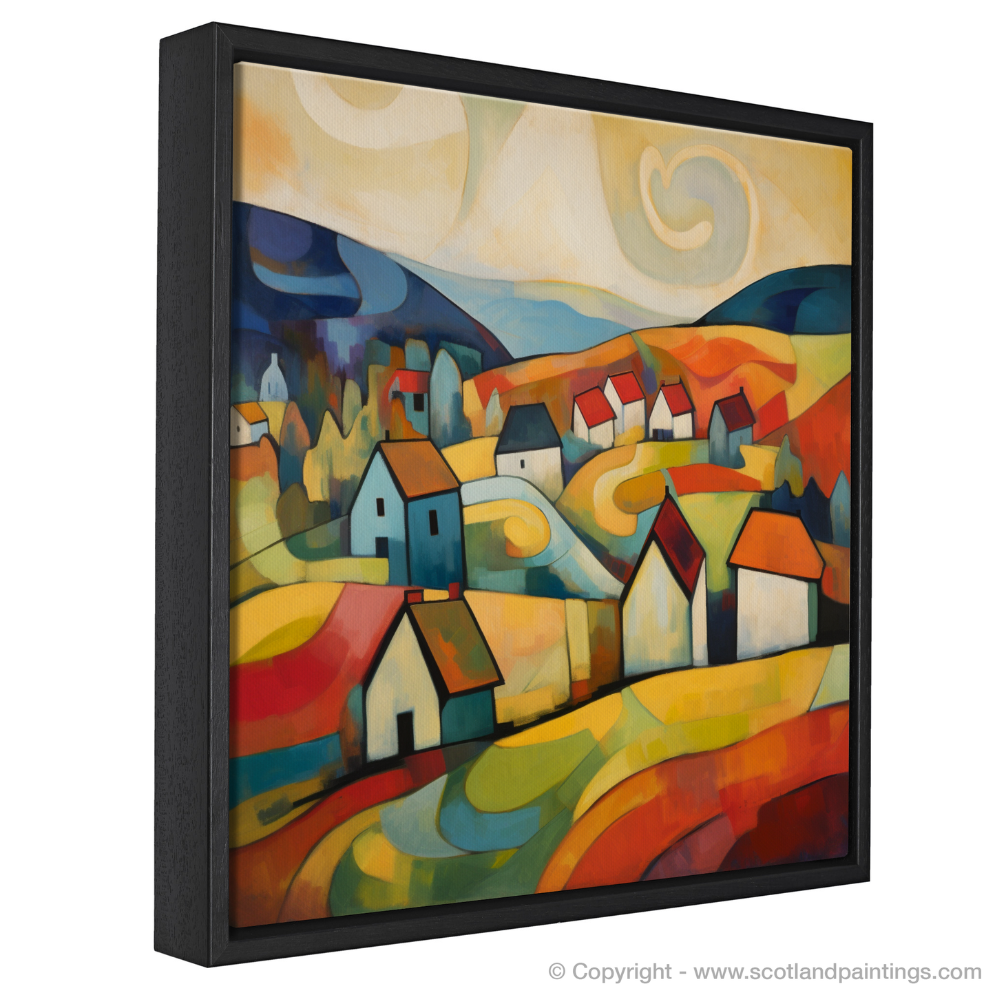 Painting and Art Print of Glenmore, Highlands entitled "Glenmore Reverie: An Abstract Highland Odyssey".