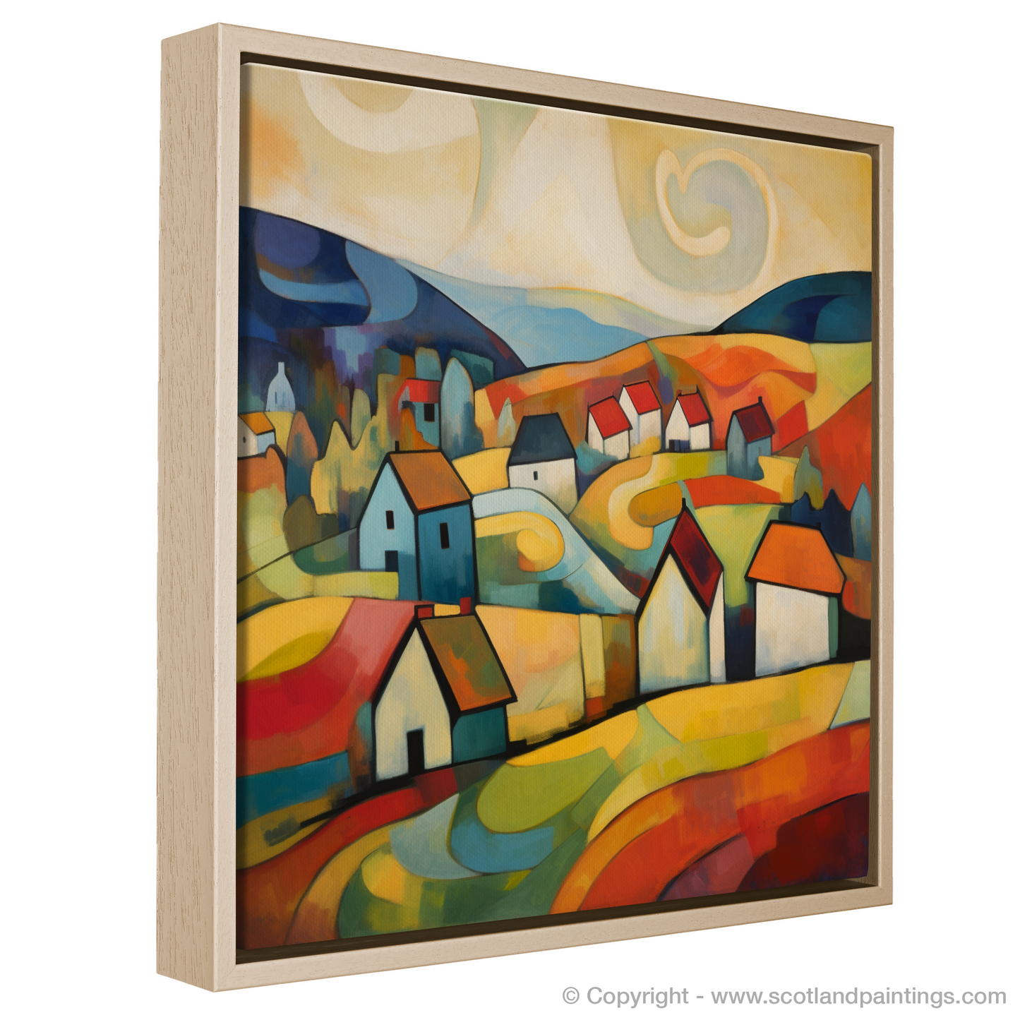 Painting and Art Print of Glenmore, Highlands entitled "Glenmore Reverie: An Abstract Highland Odyssey".