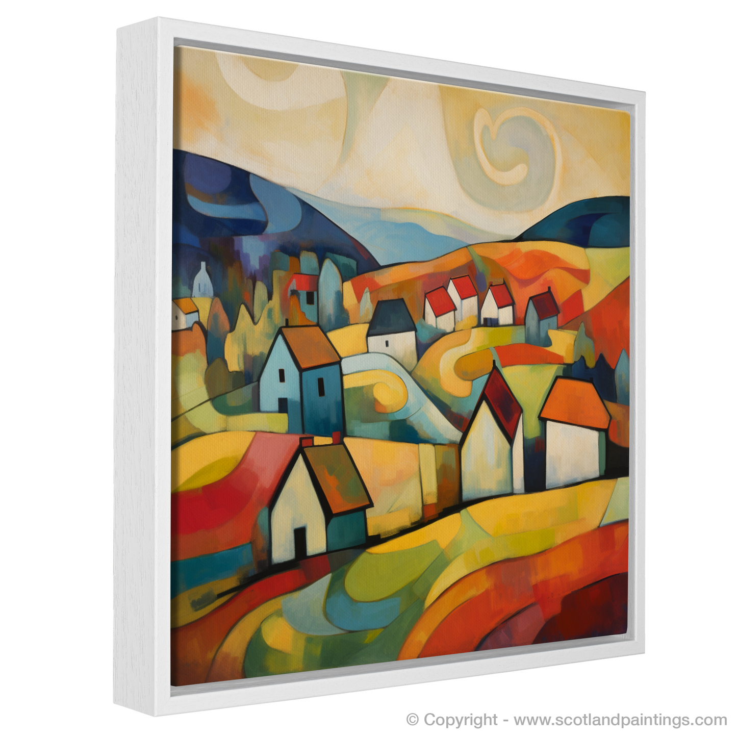 Painting and Art Print of Glenmore, Highlands entitled "Glenmore Reverie: An Abstract Highland Odyssey".