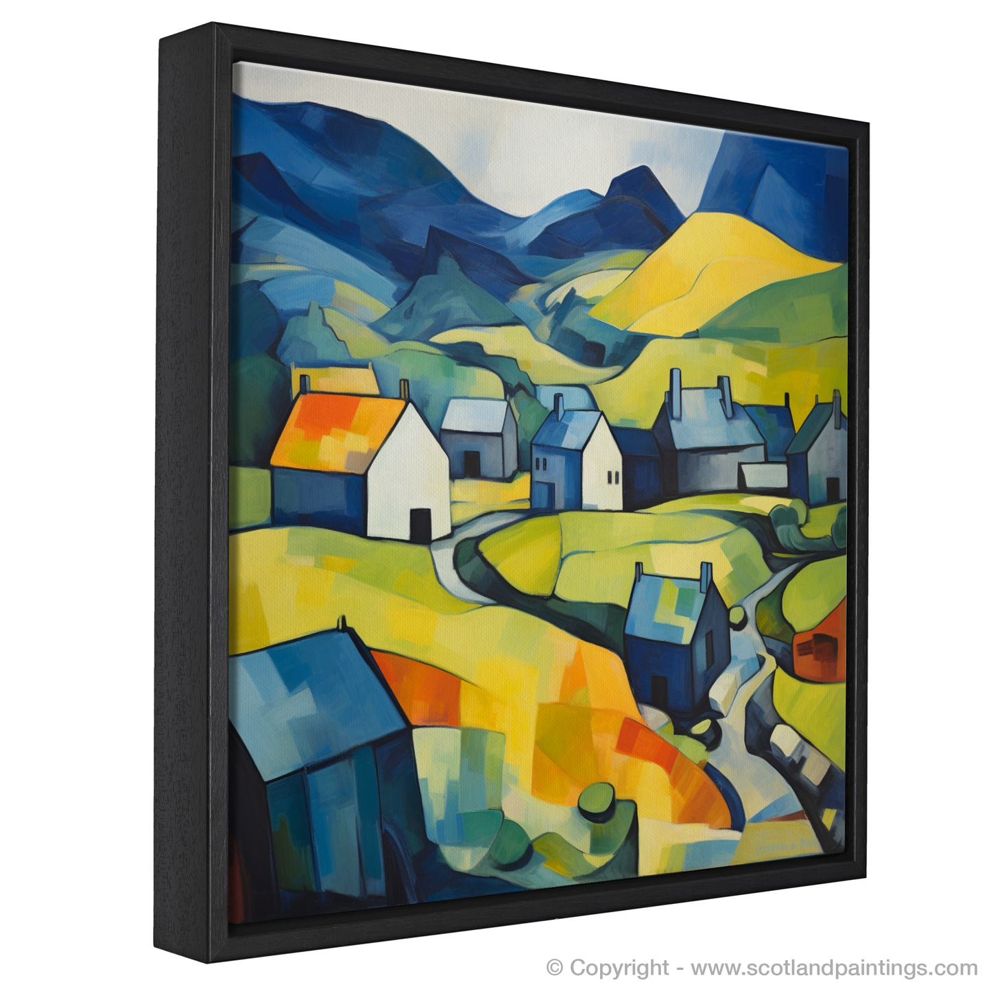 Painting and Art Print of Glenmore, Highlands entitled "Glenmore Tapestry: A Highland Rhapsody".