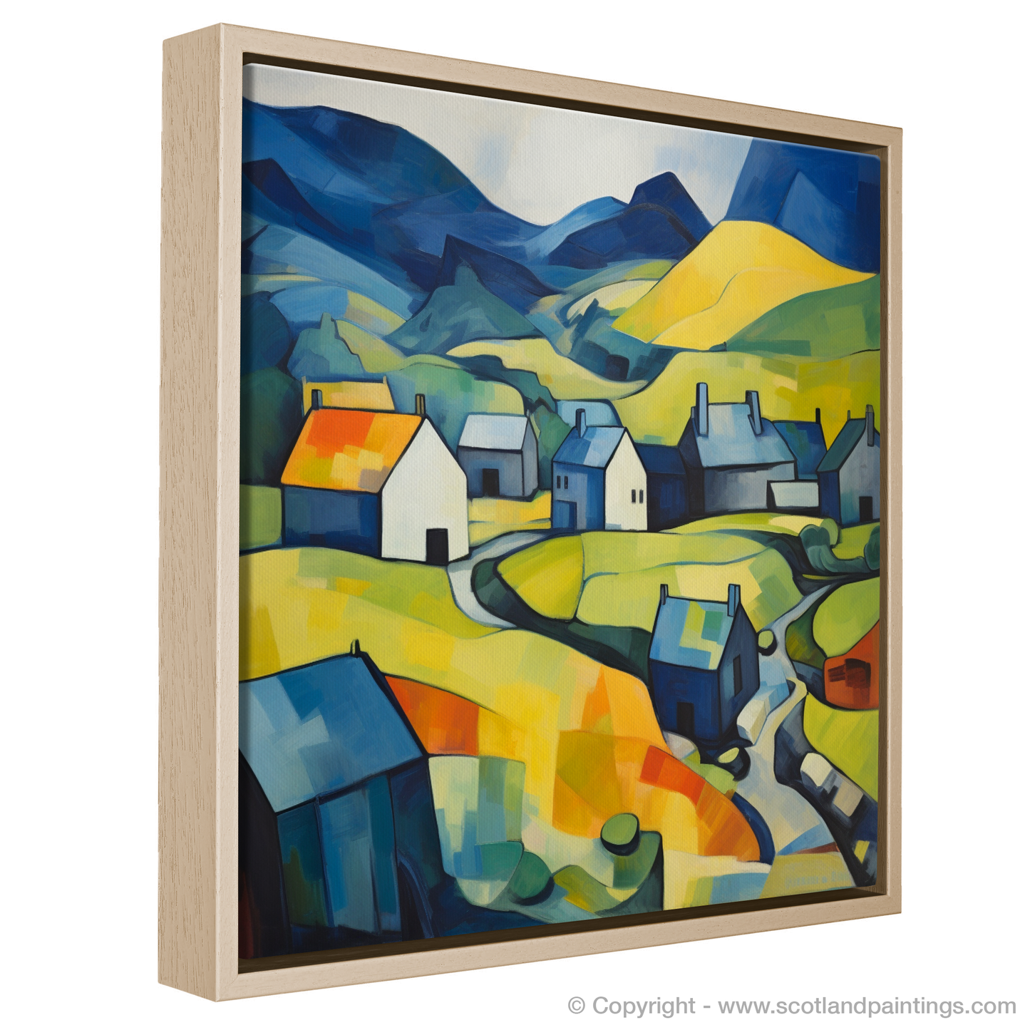 Painting and Art Print of Glenmore, Highlands entitled "Glenmore Tapestry: A Highland Rhapsody".