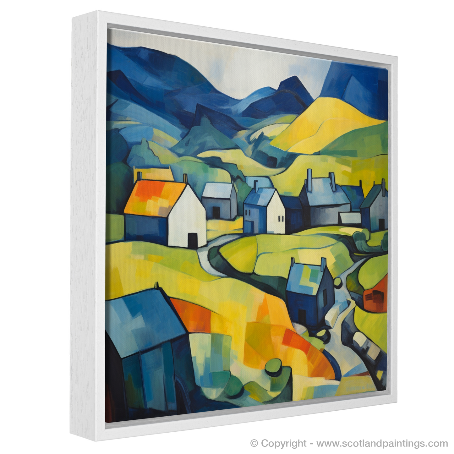 Painting and Art Print of Glenmore, Highlands entitled "Glenmore Tapestry: A Highland Rhapsody".