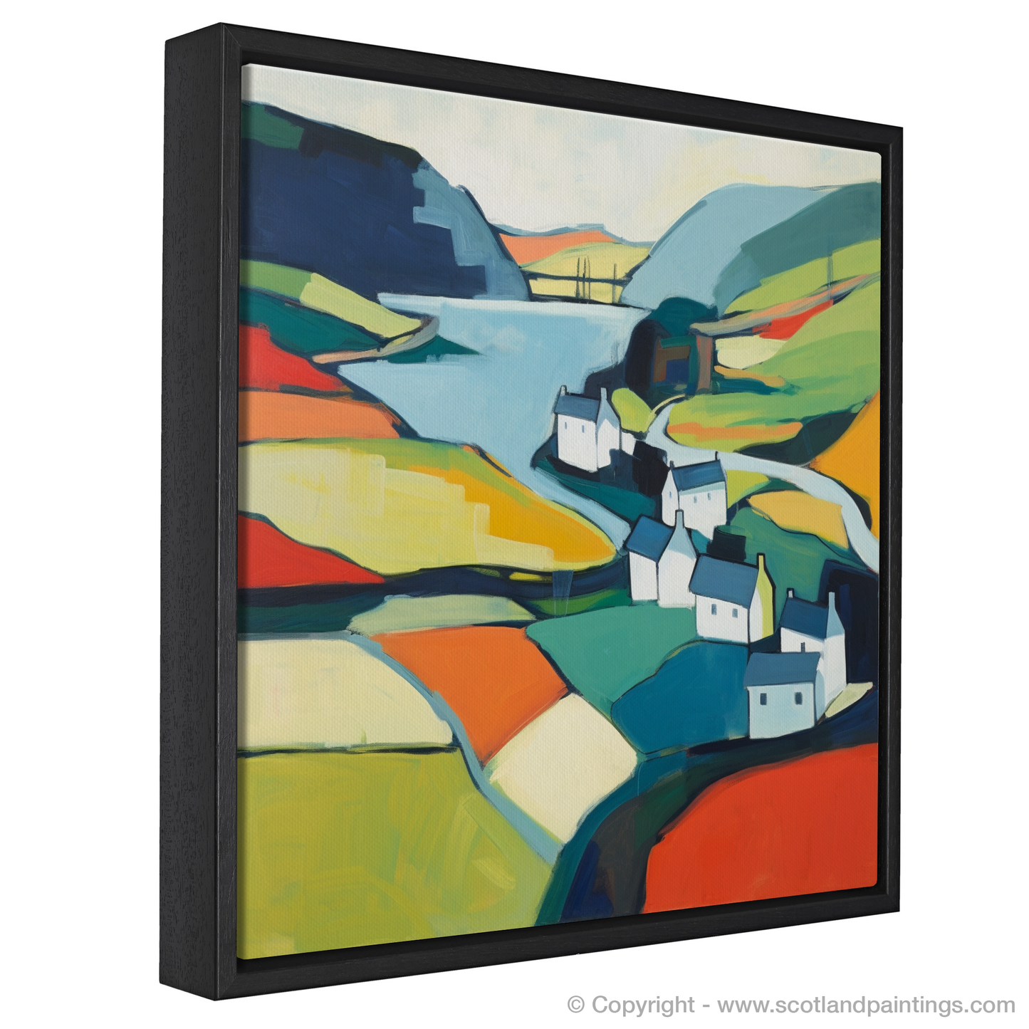 Painting and Art Print of Glenmore, Highlands entitled "Abstract Essence of Glenmore Highlands".