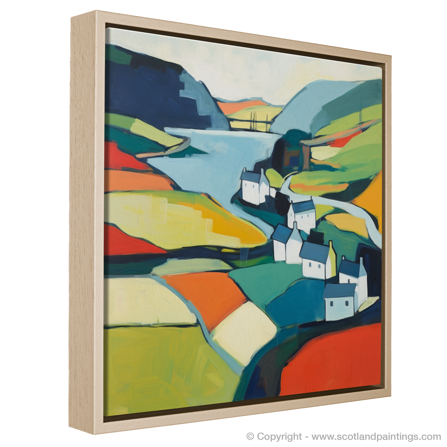 Painting and Art Print of Glenmore, Highlands entitled "Abstract Essence of Glenmore Highlands".