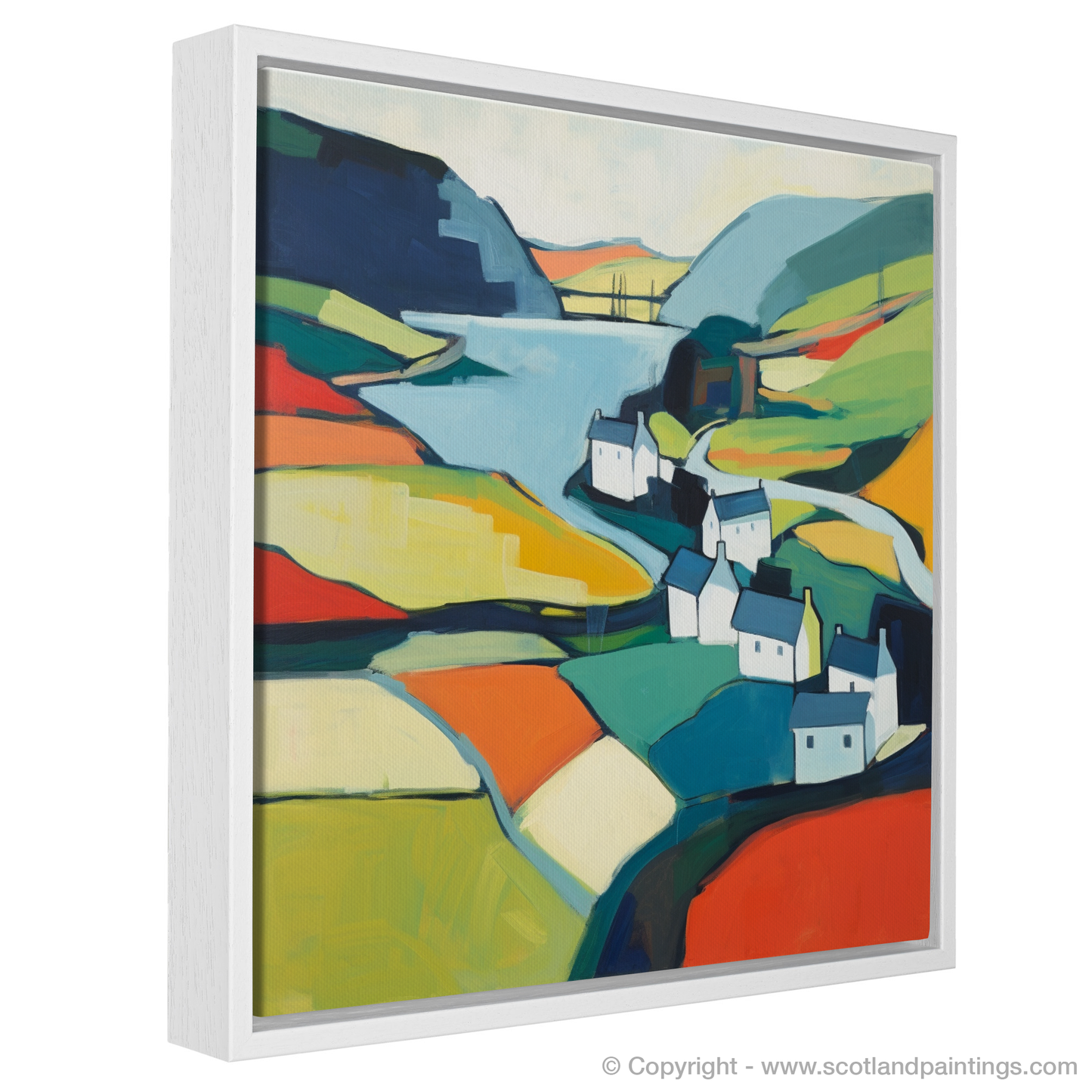 Painting and Art Print of Glenmore, Highlands entitled "Abstract Essence of Glenmore Highlands".
