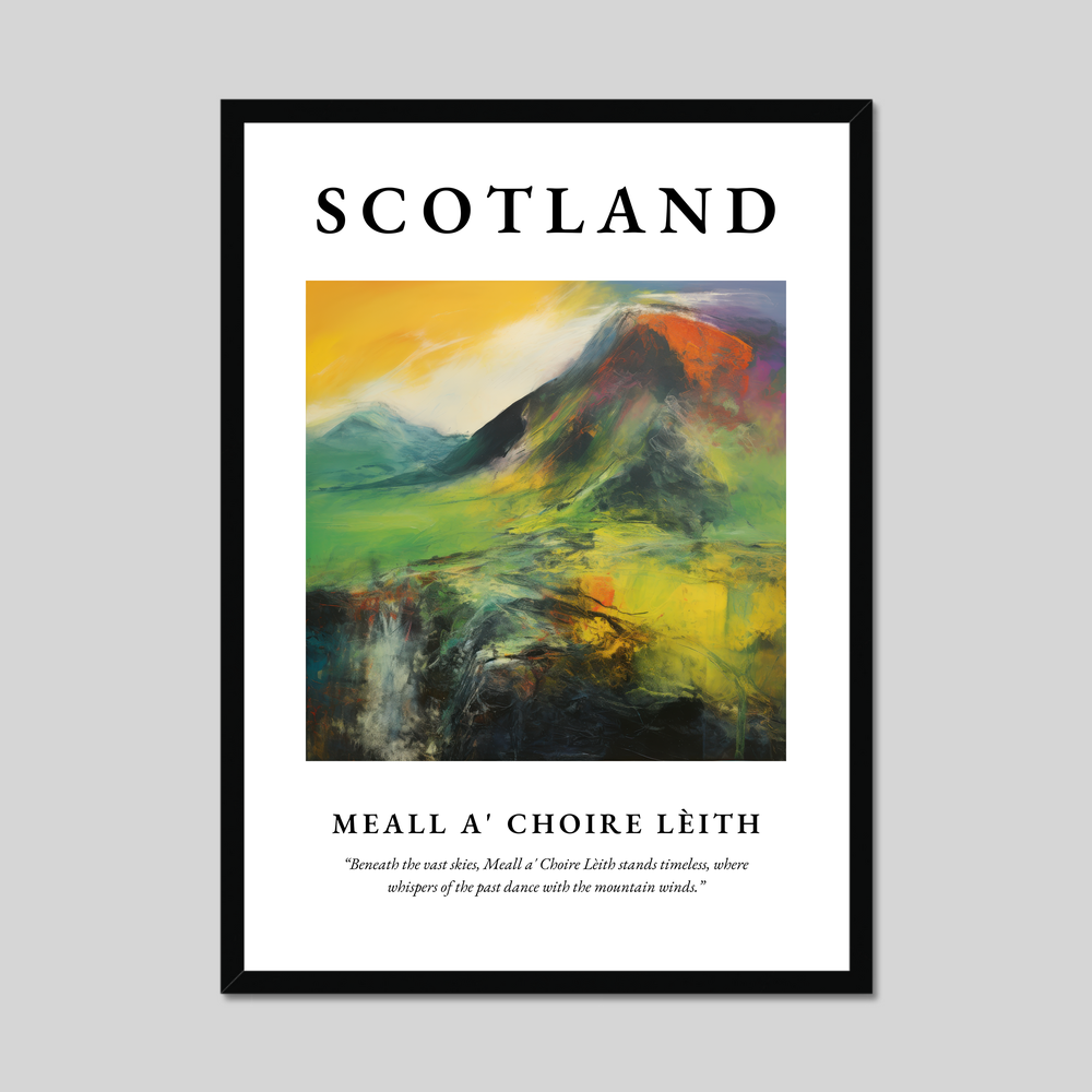 Poster of Meall a' Choire Lèith, Scotland.