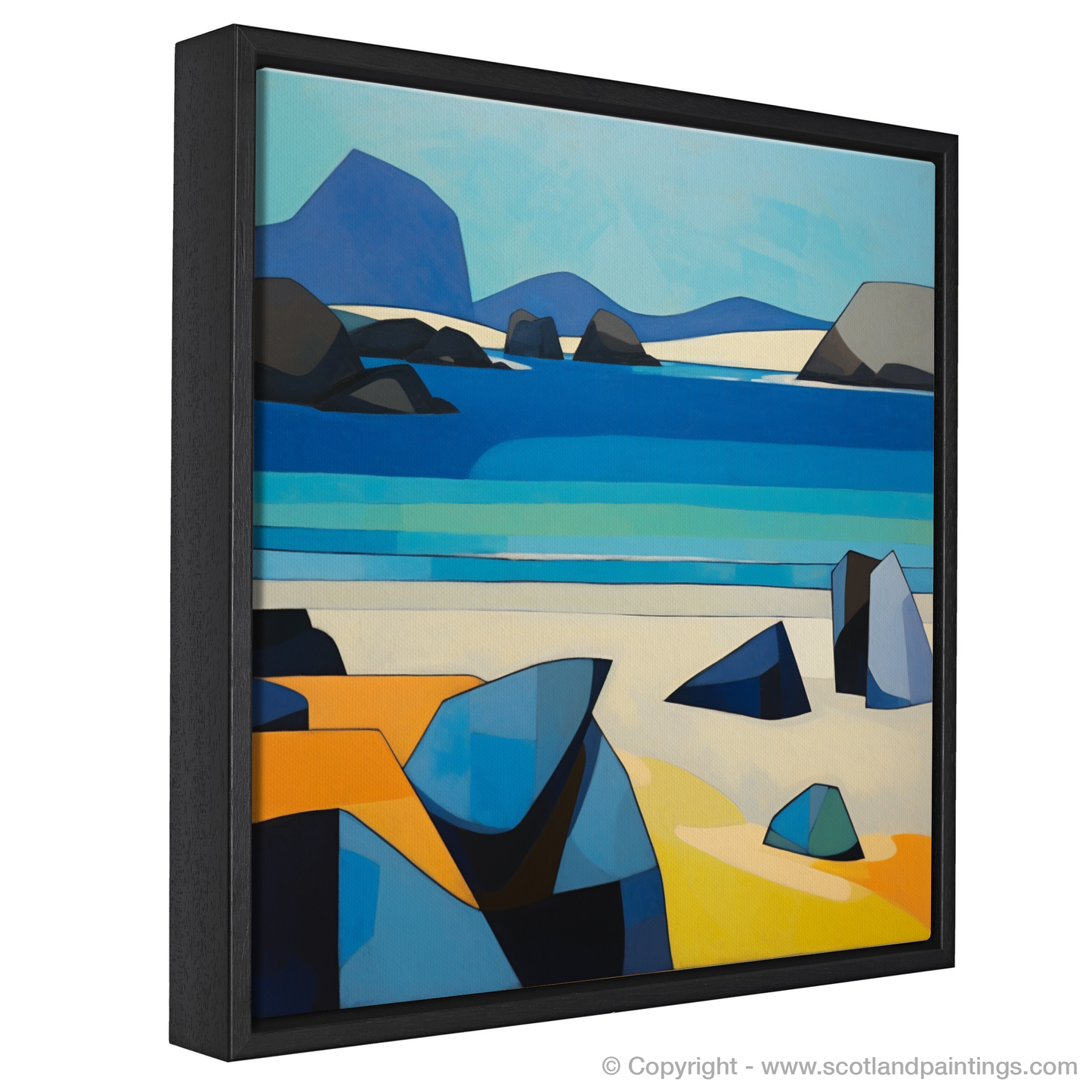 Painting and Art Print of Mellon Udrigle Beach, Wester Ross entitled "Abstract Ode to Mellon Udrigle Beach".