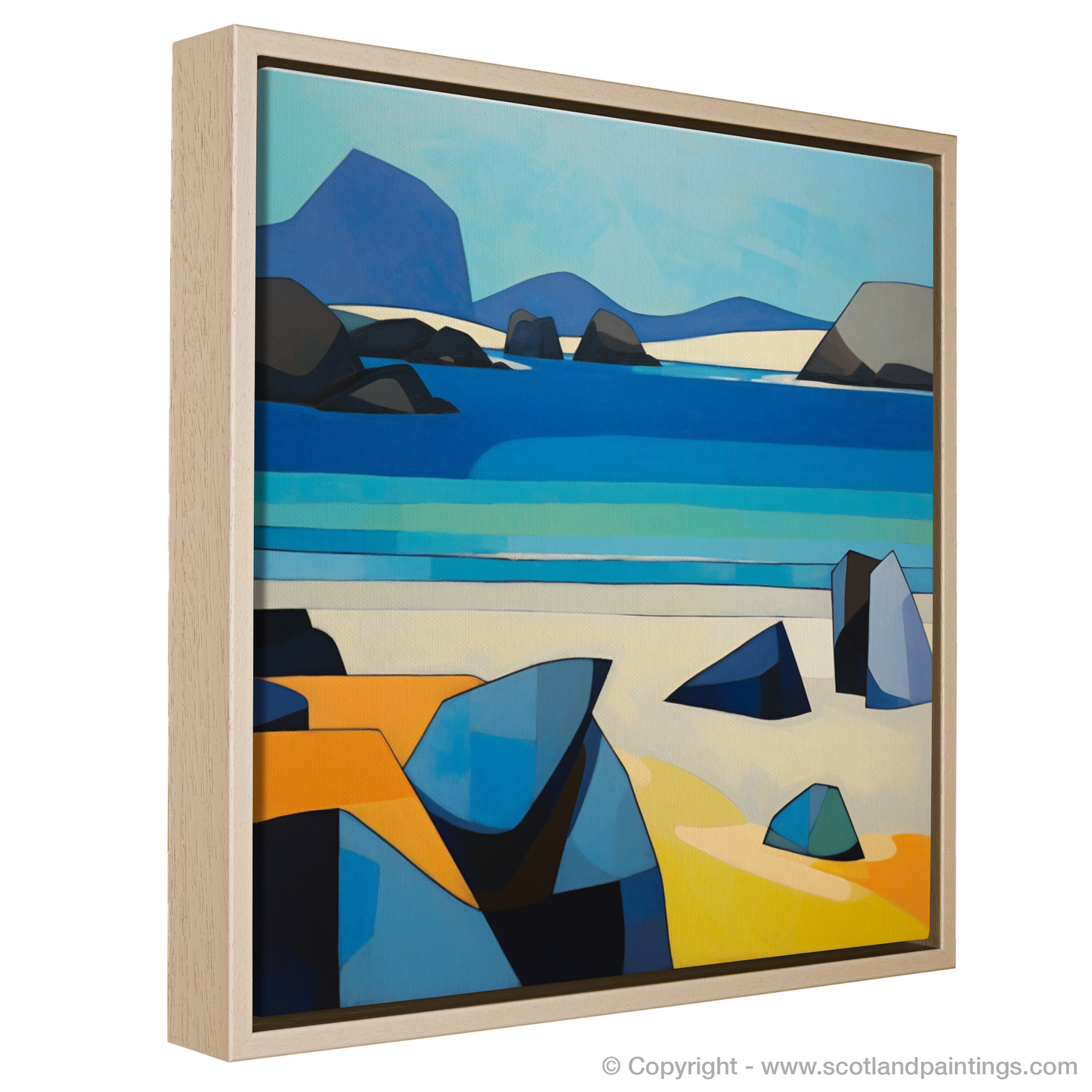 Painting and Art Print of Mellon Udrigle Beach, Wester Ross entitled "Abstract Ode to Mellon Udrigle Beach".