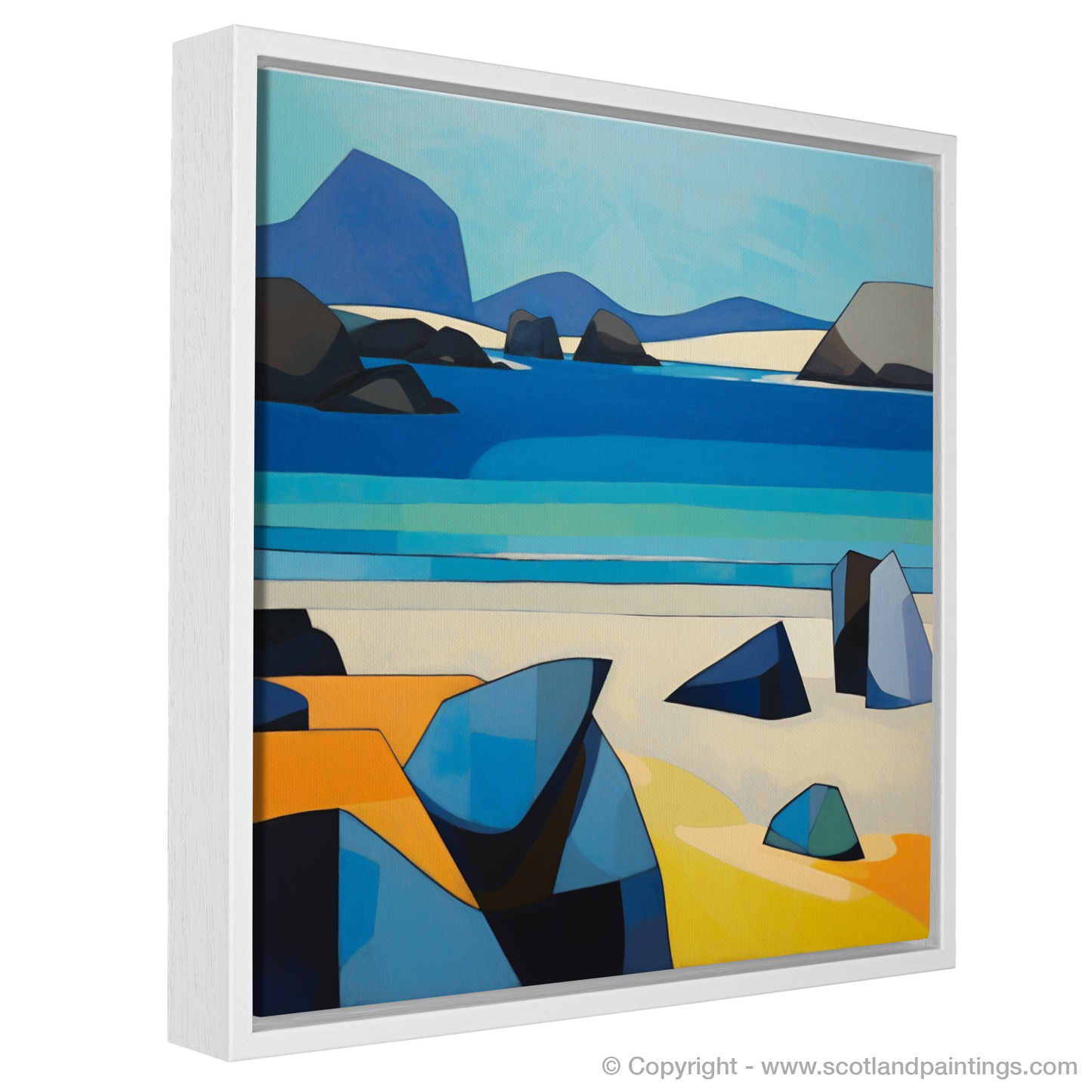 Painting and Art Print of Mellon Udrigle Beach, Wester Ross entitled "Abstract Ode to Mellon Udrigle Beach".